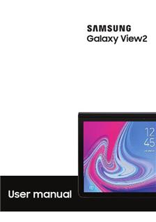 Samsung Galaxy View 2 manual. Tablet Instructions.